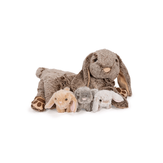 Cozy Noxxiez Pluche Familie Mama Varken Met 3 Babies