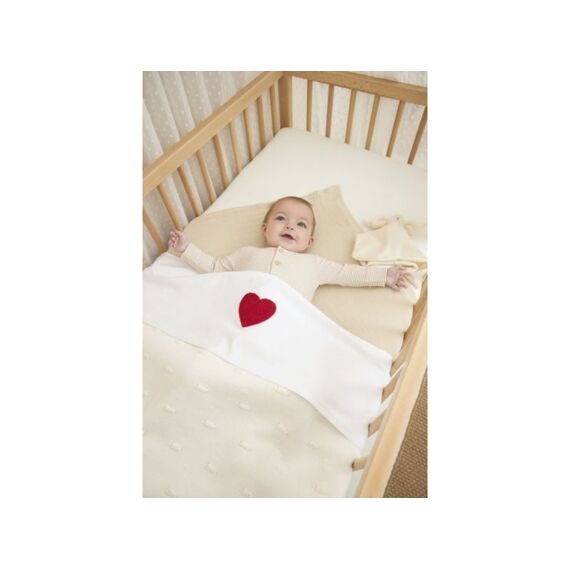 Meyco Baby Sweet Heart Wieglaken Red 75X100Cm