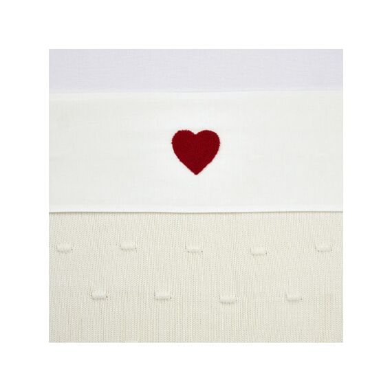 Meyco Baby Sweet Heart Wieglaken Red 75X100Cm