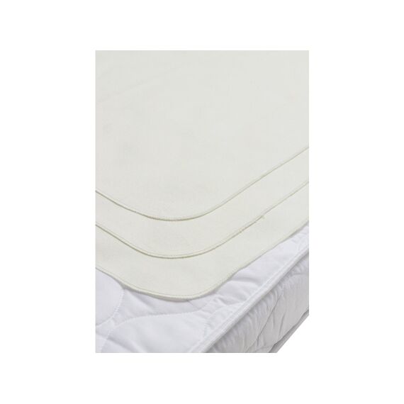 Meyco Baby Molton Onderlegger Matrasbeschermer 3 Pack White 68X75Cm