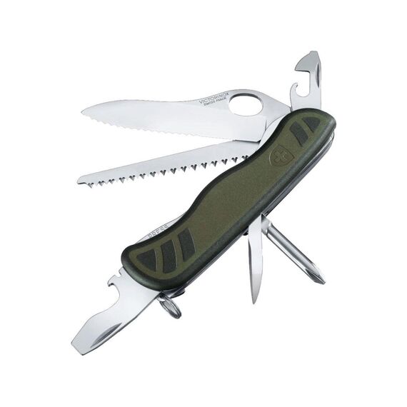 Zakmes Victorinox Soldier 10 Funct. 2Lock1 Handgroen Blister