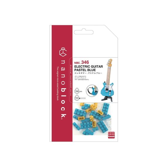 Nanoblock Electrische Gitaar Blauw