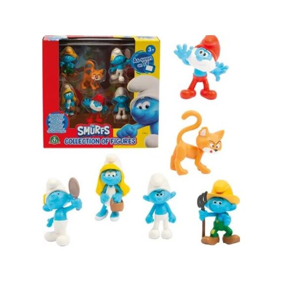 De Smurfen 6 Figuren