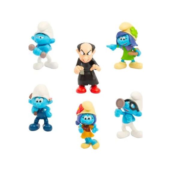 De Smurfen 6 Figuren