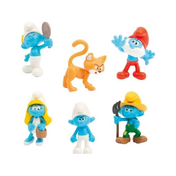 De Smurfen 6 Figuren