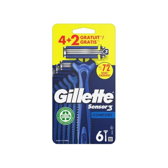 Gillette Sensor 3 Confort 6St