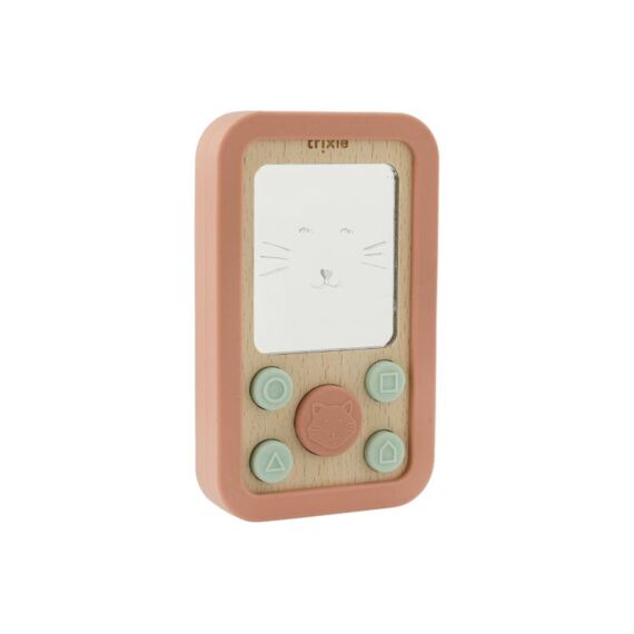 Trixie Houten Silicone Babytelefoon Mrs Cat