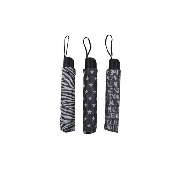 Zazou&Co Paraplu Daily Mini Lady Black White