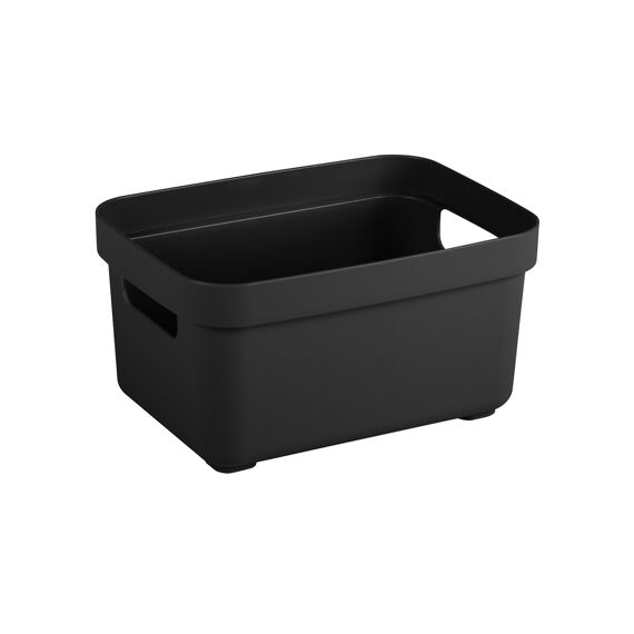 Sigma Home Opbergbox 2.5L Zwart 17.7X12.8X9.3Cm