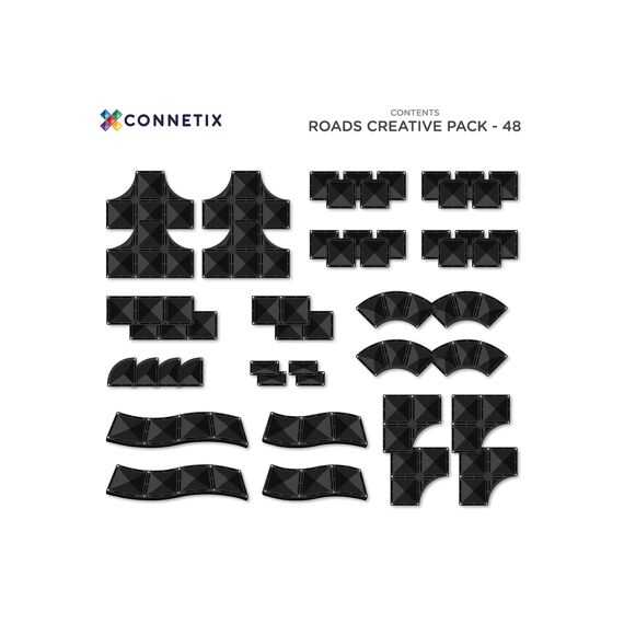 Connetix Magnetic Tiles Creative Roads 48 Stuks