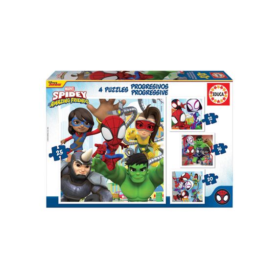 Educa Puzzel 4-In-1 Spidey & Amazing Friends