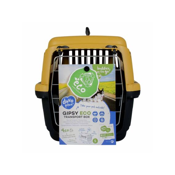 Duvo+ Gipsy Eco Transport Box Metalen Deur S - 46X31X32Cm - Max. 5Kg Honey