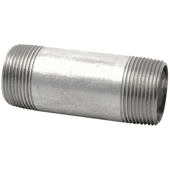 Gi Dubbele Buisnippel - Gegalvaniseerd - 1