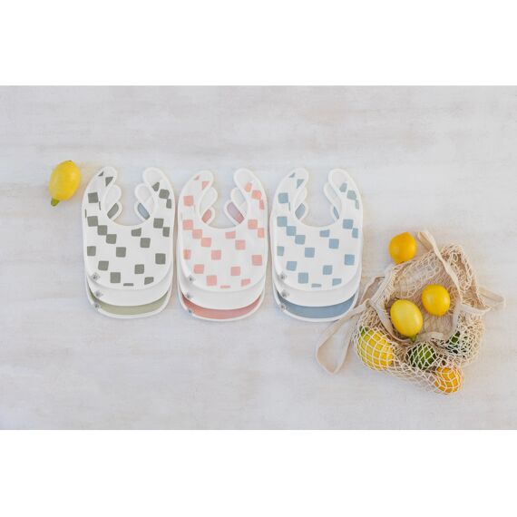 Lassig Newborn Slab 3 Pcs Gots Happy Fruits Light Blue