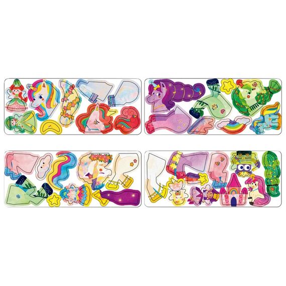 MierEdu Magnetische Puzzeldoos Reis - Eenhoorns 9X3,3X20,3Cm Bevat 2 Scènes