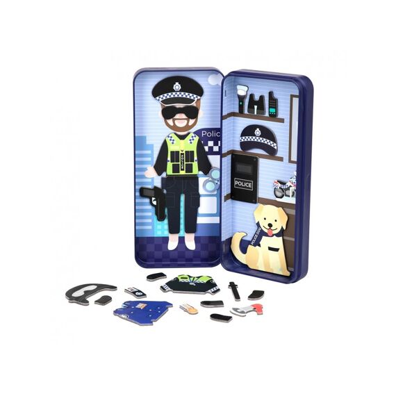 MierEdu Magnetische Puzzeldoos Reis - Politie Officier 9X3,3X20,3Cm Bevat 2 Scenes