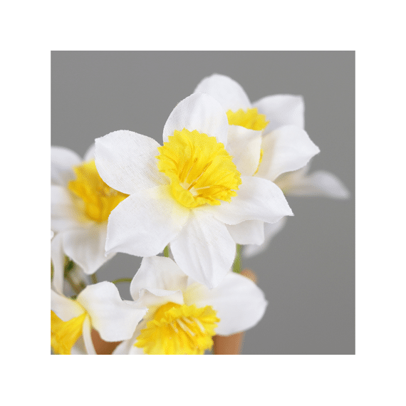 Kunstbloem Daffodil Bundle 46 Cm, Cream