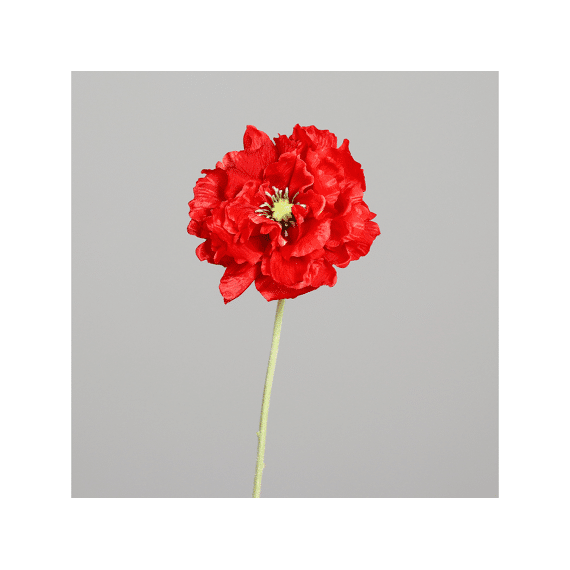 Kunstbloem Poppy, Double, 72 Cm, Red