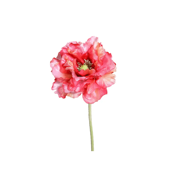 Kunstbloem Poppy, Double, 72 Cm, Fuchsia