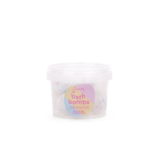 5 Witte Badbruisknikkers Met Regenboog Sprinkles Kokosnoot 5X8G