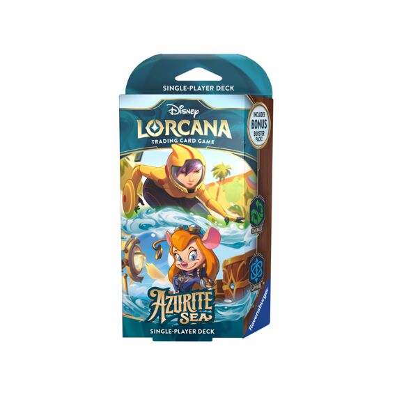 Disney Lorcana Azurite Sea Jim Hawkins & Tiger Starter Deck B