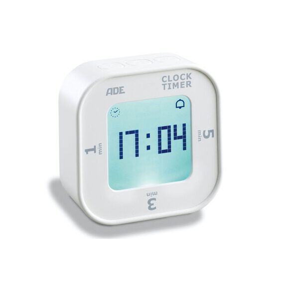 ADE Digitale Kookwekker Tilt Start 6,7X2,8Xh6,7Cm Incl. 2X Aaa-Lcd Display