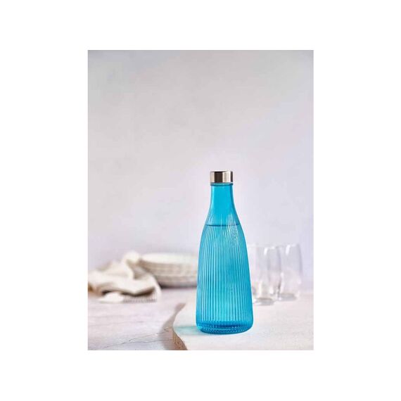 Cosy & Trendy Atla Fles 1L Azure Blue D10,1Xh28Cm - Met Deksel