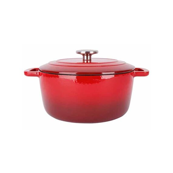 Cosy & Trendy Fontestic Kookpot Traditional Red D24 Xh11,6Cm 4.6L Gietijzer Met Deksel