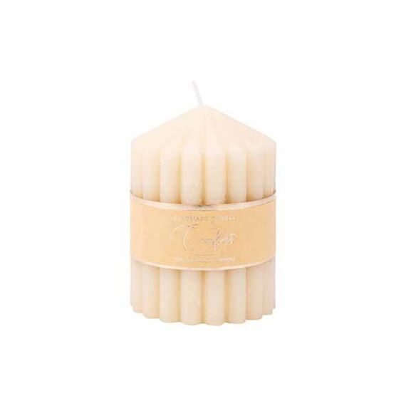 Cosy & Trendy Kaars Ribble Beige 7X7Xh10Cm 40H