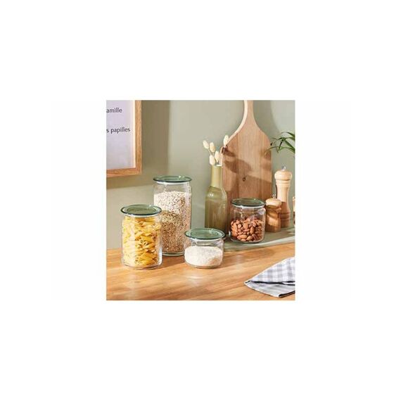 Luminarc Pure Jar Voorraadpot 1,5L Groen Deksel D10,5Xh20,6Cm