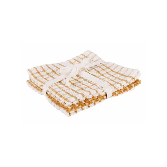 Cosy & Trendy Stoff Vaatdoek Amber Gold 30X30Cm Set3