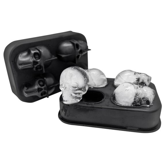 Ijsblokjesschaal Silicone Voor 4 Skulls