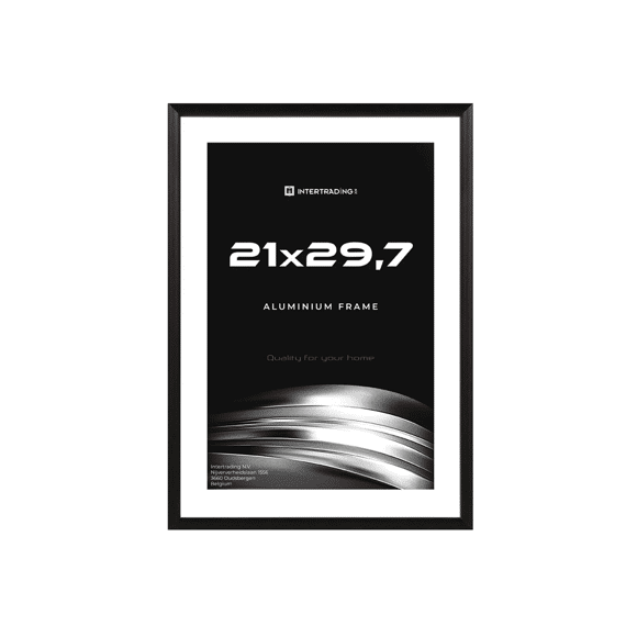 Aluminium Fotolijst Toledo Zwart 21X30 Cm