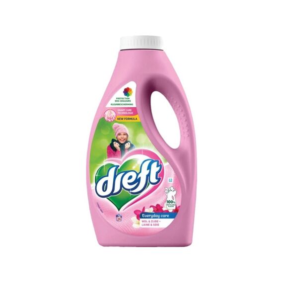 Dreft Wasmiddel Vloeibaar Every Day Care Morning Wol & Zijde 24 Scoops/1.32L