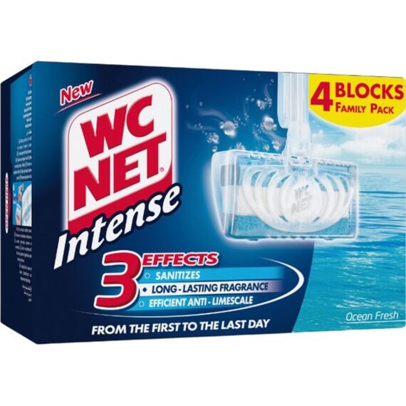 Wc Net Wc-Reiniger Blok Intense Ocean Fresh 4X34Gr