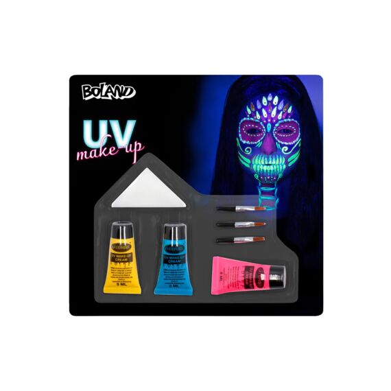 Halloween Make-Up Kit Bright Skull Uv