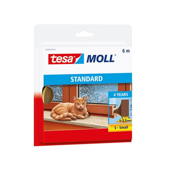 Tochtstrip Pvc-Schuimprofiel Bruin 9X4Mmx6M 5459/79