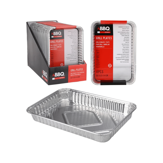 Bbq Grillschalen 32X23Cm Set Van 4 Stuks