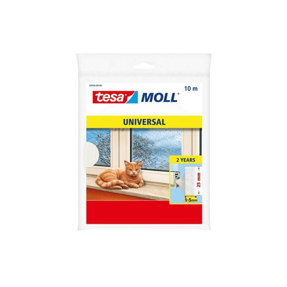 Tochtstrip-Schuimprofiel Wit 25X06Mmx10M