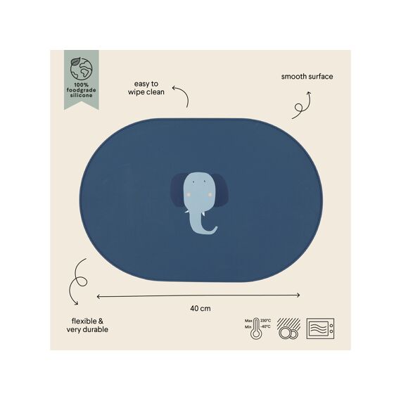 Trixie Silicone Placemat Mrs Elephant