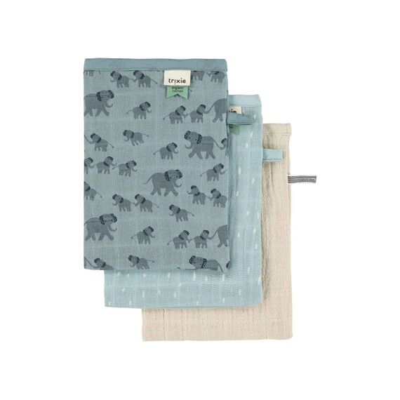 Trixie Hydrofiele Washandjes 3Pack Enchanting Elephant