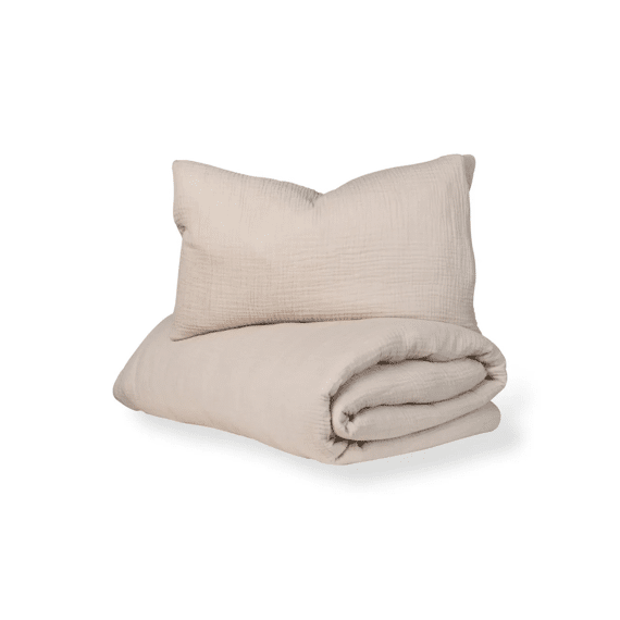Quax Natural Dekbedovertrek 1 Persoons 90x200cm Clay