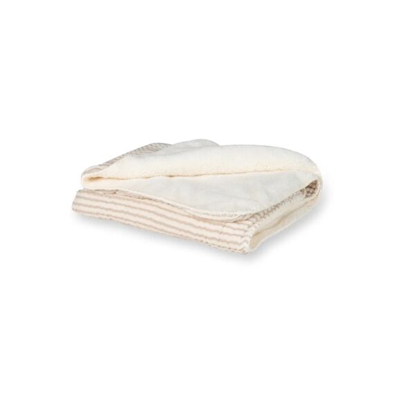 Quax Natural Wiegdeken Muslin/Teddy Stripes