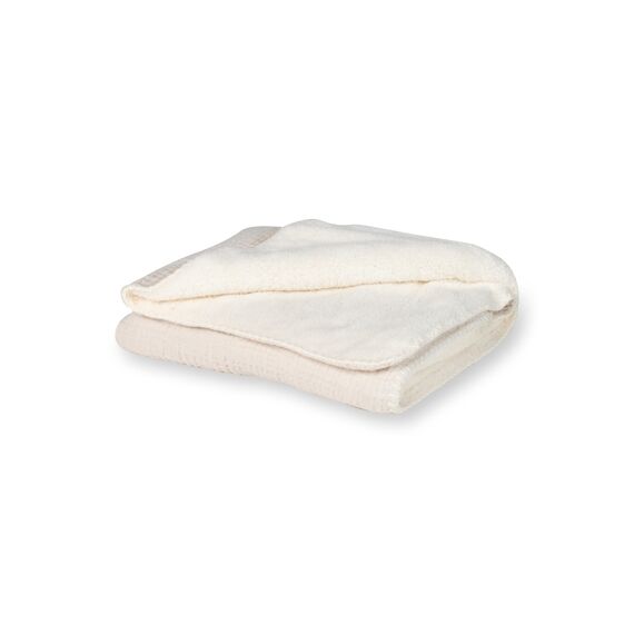 Quax Natural Wiegdeken Muslin/Teddy Clay