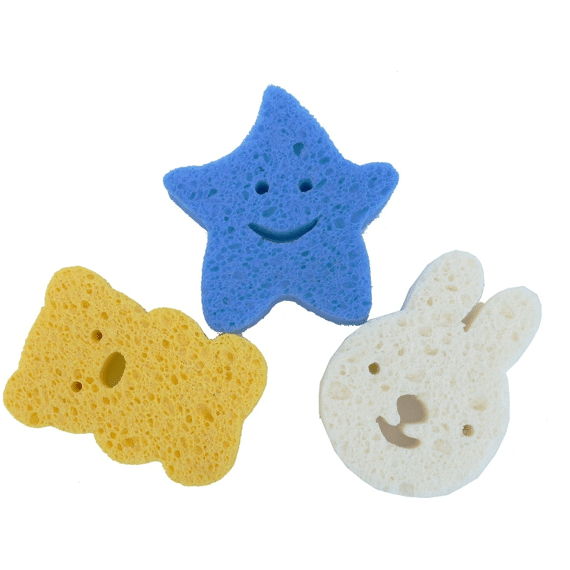 Bojungle Natural Wood Pulp Sponzen 3st