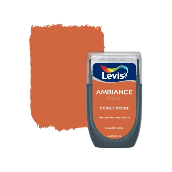 Levis Ambiance Mur Mat Tester Exquisite Coral 30 Ml