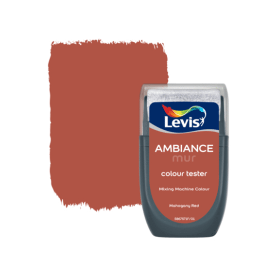 Levis Ambiance Mur Mat Tester Mahogany Red 30 Ml