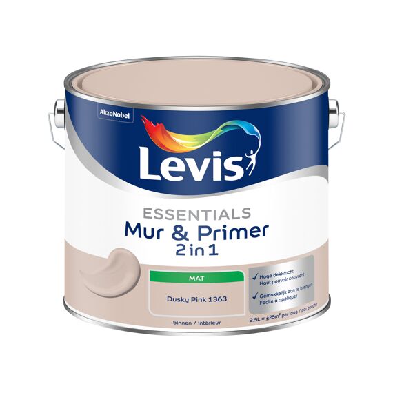 Levis Verf Essentials Mur & Primer Dusky Pink 2.5L