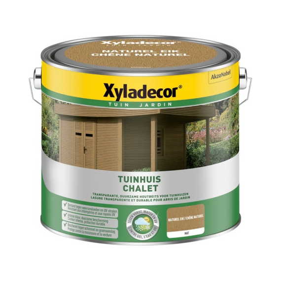 Xyladecor Tuinhuis Naturel Eik 2,5L Wb