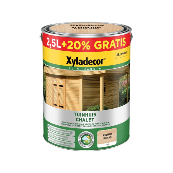 Xyladecor Tuinhuis Kleurloos 2,5+0,5L Wb